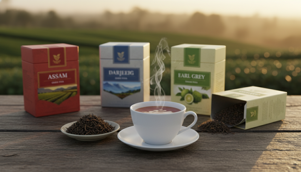 Arten von schwarzem Tee