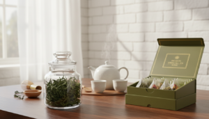 Aufbewahrung von grünem Tee