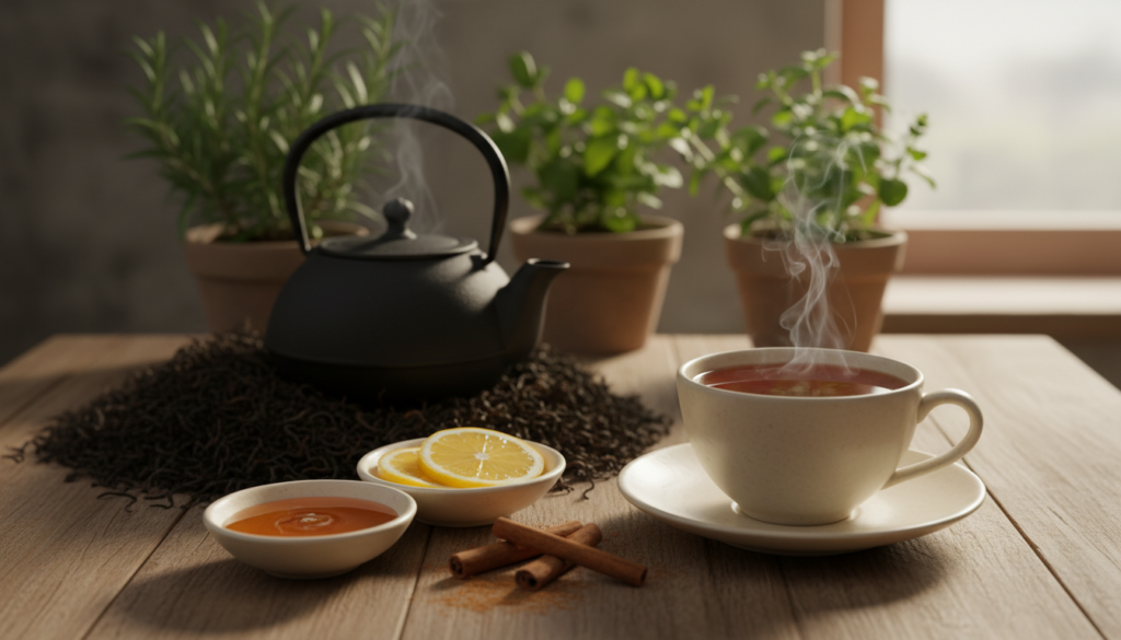 Bitterer Schwarztee verbessern