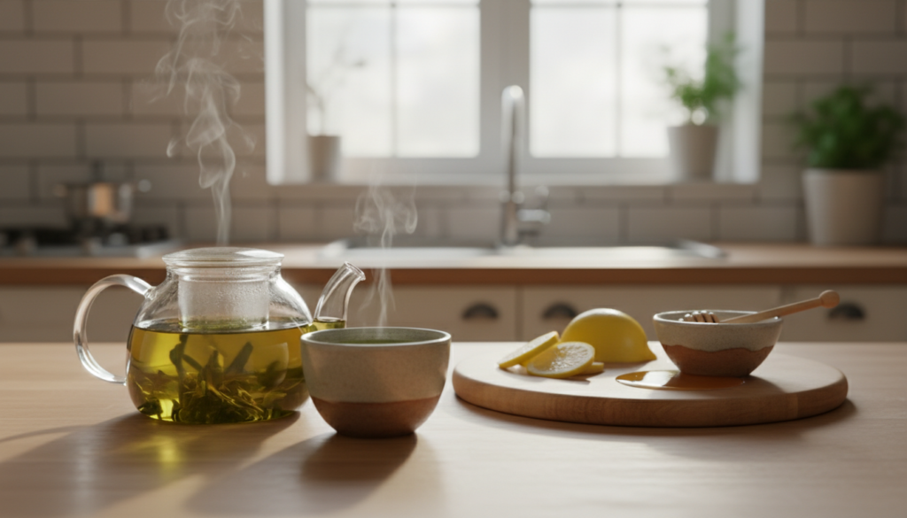 Grüner Tee Zubereitung