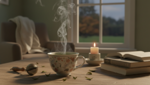 Grüner Tee am Abend