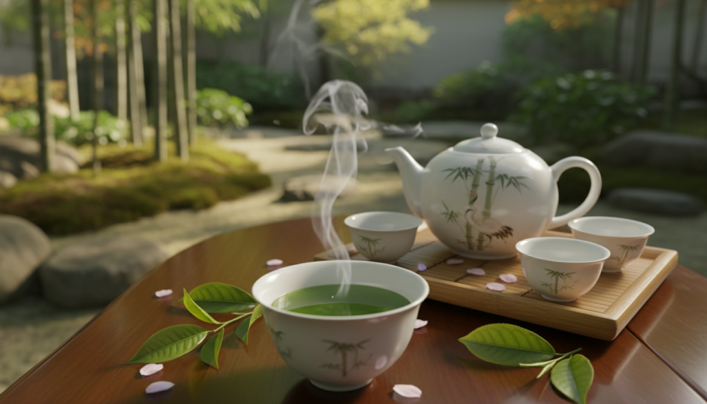 Grüner Tee für Entspannung
