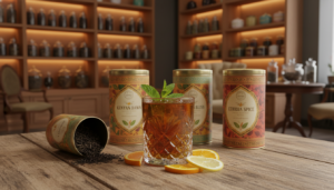 Schwarzer Tee Cocktail