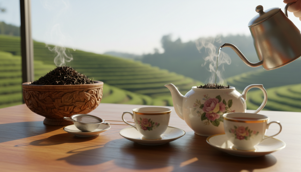 Schwarztee Zubereitung