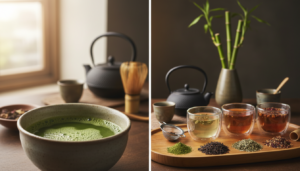 Vergleich von Matcha Tee mit anderen Teesorten