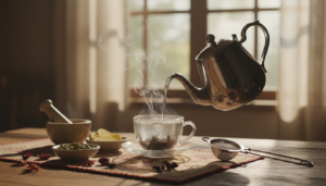 Zubereitung von schwarzem Tee